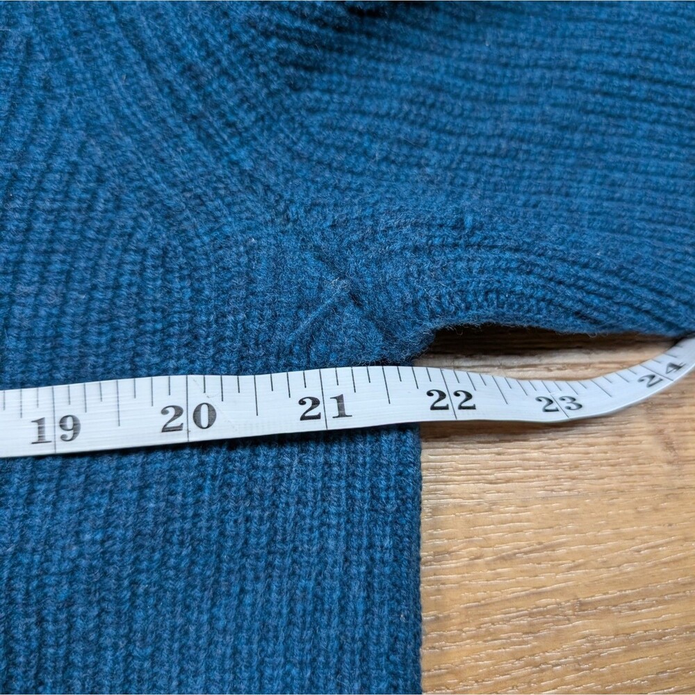 Bonobos Extra Fine Merino Wool Pullover Crewneck Sweater Mens Large Teal Classic - Picture 6 of 10